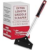FryOilSaver Co. Grill Scraper, Griddle Scraper, Griddle Cleaner, Kitchen Scraper, Commercial Grade Cleaning and Grilling Acce