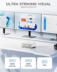 KAMRUI GK3Plus Mini PC, 16GB RAM 512GB M.2 SSD Mini
