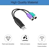 Xiatiaosann PS2 to USB Adapter Keyboard Mouse Converter 2 PCS 2 in 1 view 7