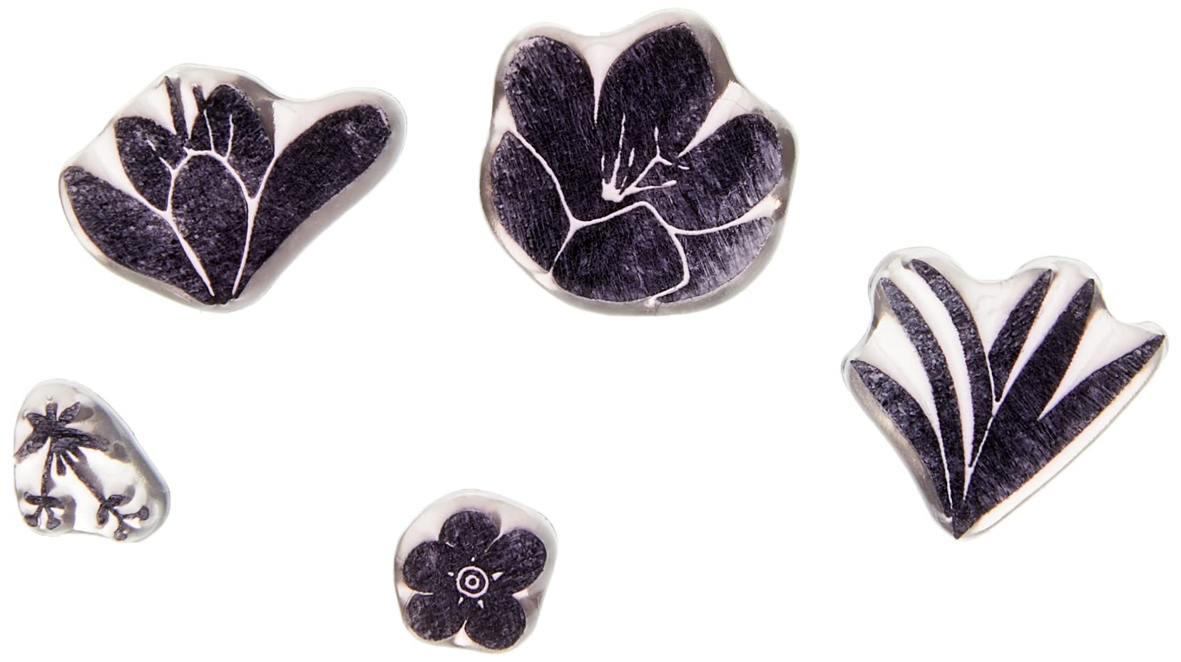 Card-io CDMACR-01 Crocus Garden Peg Stamps,Transparent,13 x 12.7 x 0.51 cm; 6 Grams