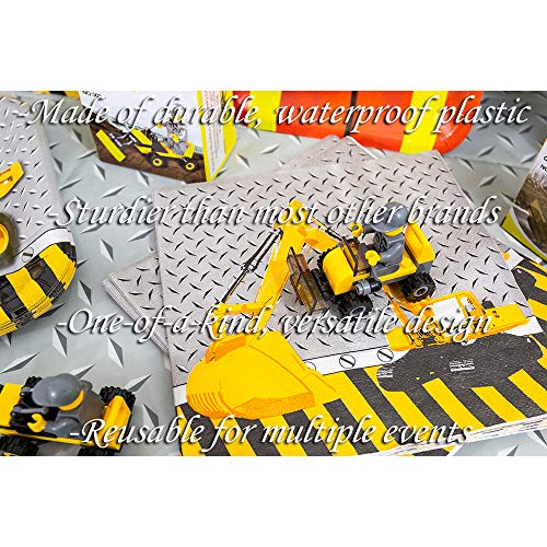 Blue Orchards Construction Tablecovers (2), Construction Party Decorations, Construction Birthday - Thumbnail 6