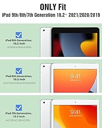 TiMOVO for iPad 9th Generation Case 2021, 10.2 inch
