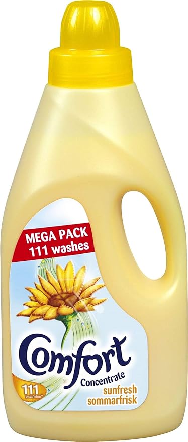 Comfort Sun Fresh Yellow Fabric Conditioner Softener 111 Washes 2l