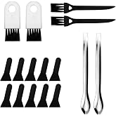 Brushes Scrapers Spoons Set for Herb Grinder Pipe Cleaners Tool Pollen Kit for Herb Grinder (17)
