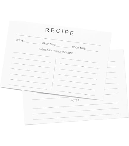 Recipe Box Inserts Card Holders 105 Pack 4x6 Recipe Card Protectors With 56  Divider Labels - Thick Plastic Sleeves For Recipe Box