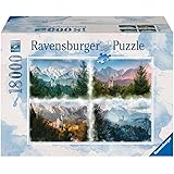Ravensburger Neuschwanstein Castle Through The Seasons 18,000 Piece Jigsaw Puzzle for Adults - 16137 - Handcrafted Tooling, D