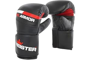 Meister Gel Armor Full-Grain Cowhide Leather Bag Mitts w/Wrist Support (12oz - 16oz)