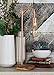 CosmoLiving by Cosmopolitan 39113 Tall Industrial Style Metallic Copper Metal Table Lamp with Diffused Edison Bulb | 7” x 21”