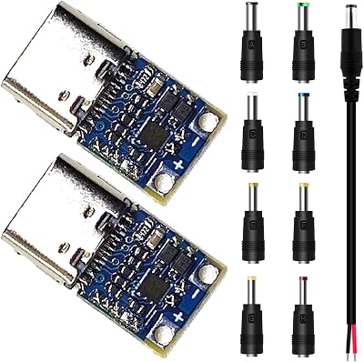 Youmile 2x USB-C PD to DC Trigger Module 20V 5A Fast Charge Power Type-C Module
