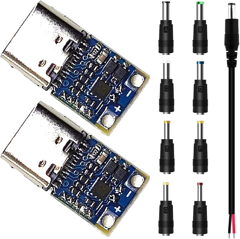 Youmile 2x USB-C PD to DC Trigger Module 20V 5A Fast Charge Power Type-C Module