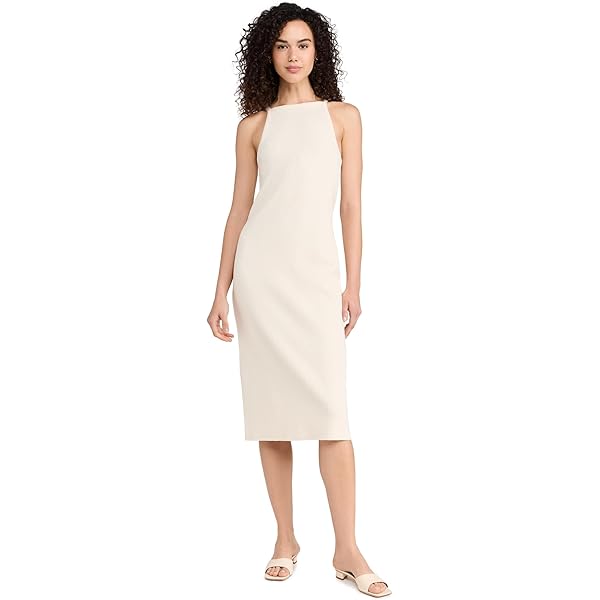 vince ribbed racerback dress Vince Off-White/Cream Ribbed Knit Racerback Midi Dress. Sz L