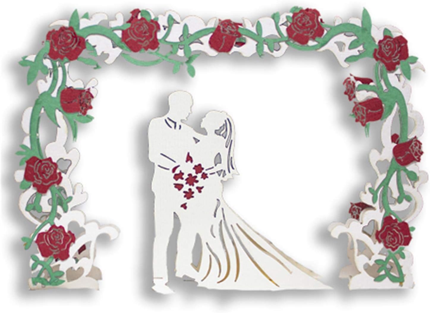 Origami Surprise Happy Wedding Greeting Card, Multicolour, 15 x 20 cm - Image 4