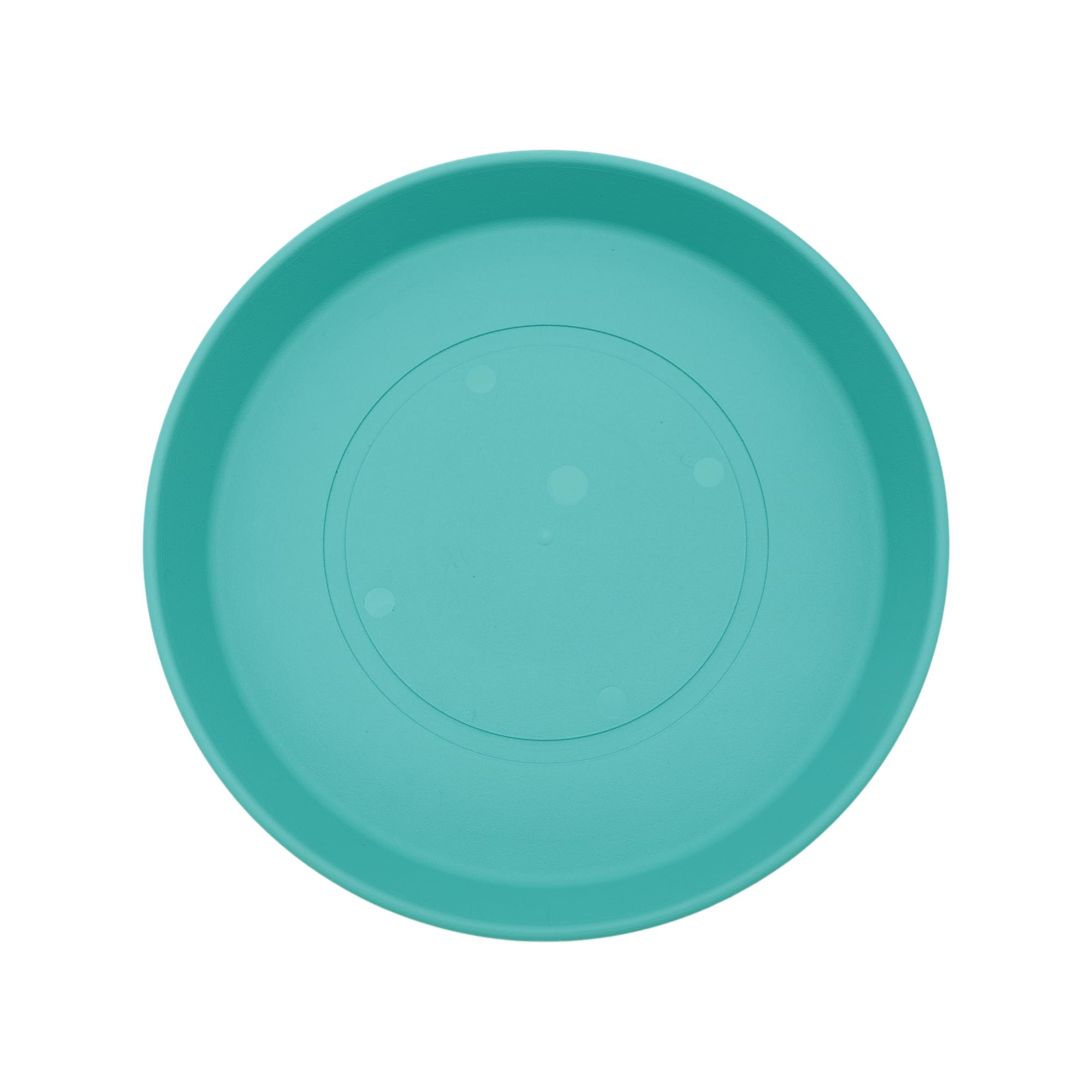 Photo 1 of   The HC Companies Round Prima Flower Pot Saucers - Plastic Plant Saucer for Outdoors & Indoors - Traditional Plant Pot Trays for Water Drainage -Durable Plant Tray (8.5-inch Dusty Teal, Pack of 1)