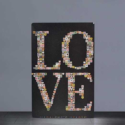 Vintage Pintura De Lata Amor Infinito Decoracion De La Pared Hogar Creativo Bar De La Pared Cafeteria Tienda Decoracion De La Pared Pintura Pinturas Murales Amazon Es Hogar