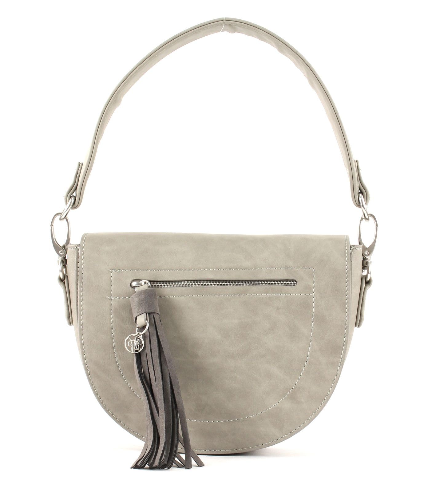 Fritzi aus Preussen Avalon, Women’s Cross-Body Bag, Grey (Light Ash), 21x6x15 cm (W x H L)