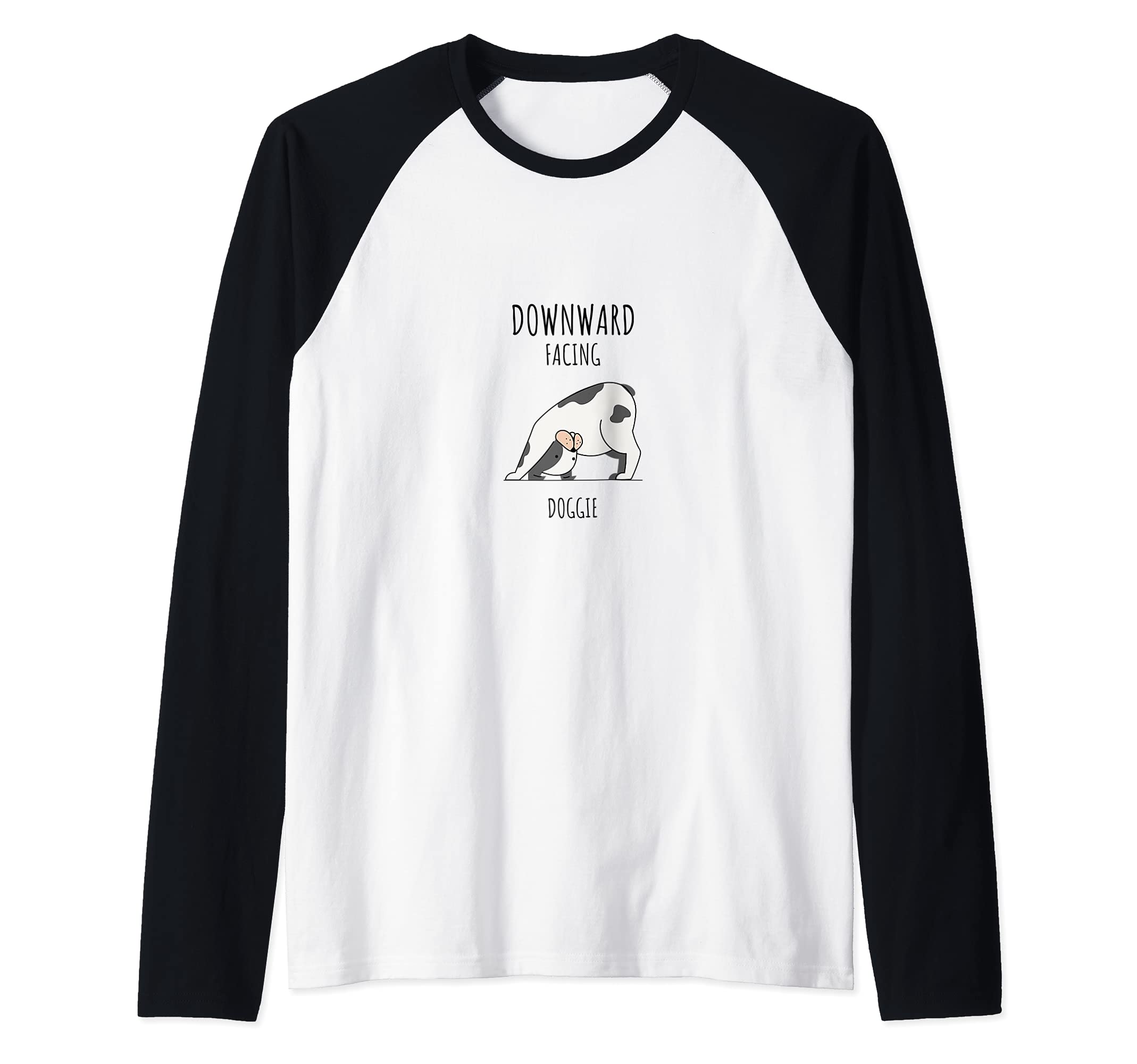 Yoga I'm Down Dog: Funny Downward Facing Dog Raglan Baseball Tee