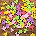 Shappy 900 Pieces Mini Assorted Colors Self-Adhesive Foam Letter Stickers Alphabet Stickers for Kids