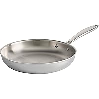 Tramontina Fry Pan Stainless Steel Tri-Ply Clad 10-Inch, 80116/005DS