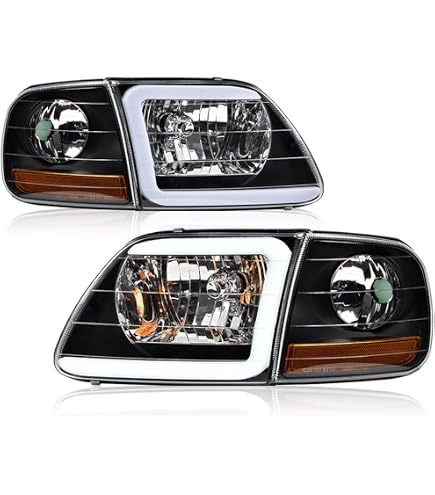 Front Headlights + Corner Signal Lamps For Dodge Ram 1500 2500 3500 (1994-2002) - Factory Style