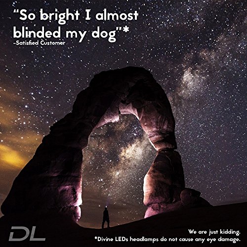 Ultra BRIGHT LED Headlamp - Fully Adjustable - Includes Red Beam - Fully Dimmable - Strobe Light - 100% Water Resistant - Perfect for: Camping, Running, Fishing, Reading, Hunting, DIY & Much More