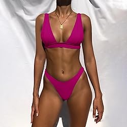 Bathing Suits for Women Deep V Neck Sexy Two Piece