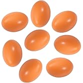Fake Wooden Eggs Dummy Eggs Nest Eggs Hens Eggs 8 PCS