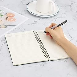 EUSOAR Hardcover Spiral Lined Subject Notebook, A5