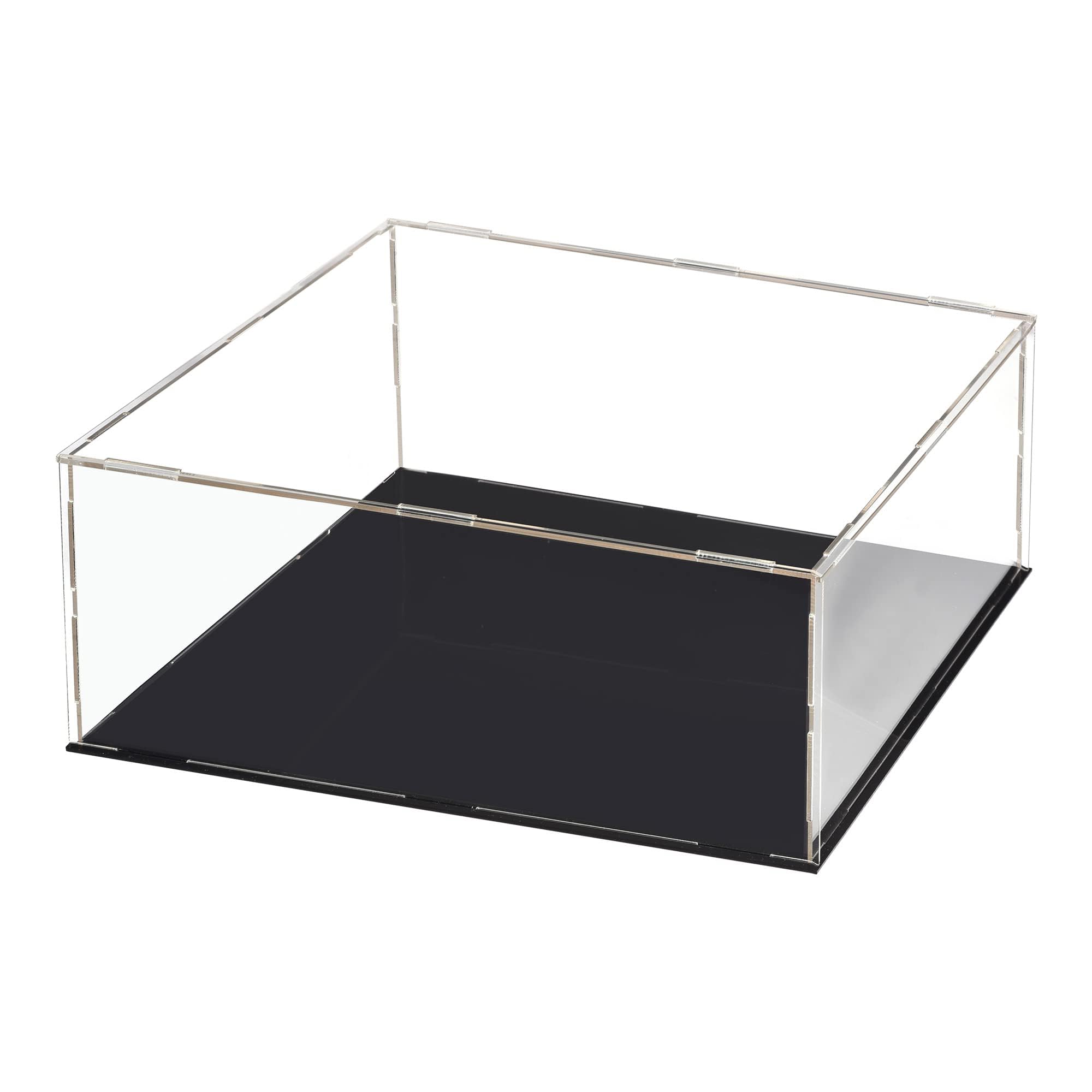 Unifizz Acrylic Clear Display Case Box Dustproof Protection Showcase Cube Collectibles Show Box 11.8x11.8x5.9inch