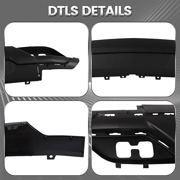 FRONT BUMPER LOWER VALANCE COMPATIBLE WITH CHEVROLET CHEVY SILVERADO 2016-2019 1500 LD W/TOW HOOKS HOLES REPLACE 84029773 GM1015134C
