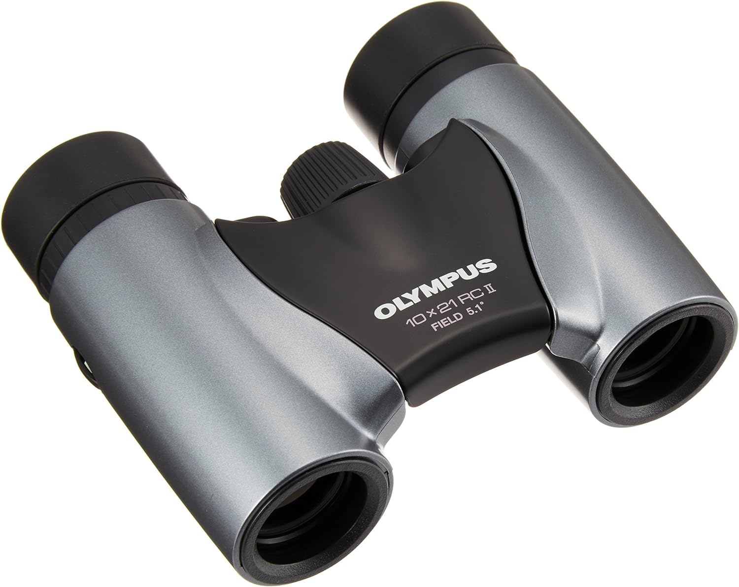 Olympus 10x21 RC II Binocular – Compact, Ultra-light, 10x Magnification, UV Protection, Ideal for Travel, Hiking & Outdoor Adventures, incl. Bag – Silver