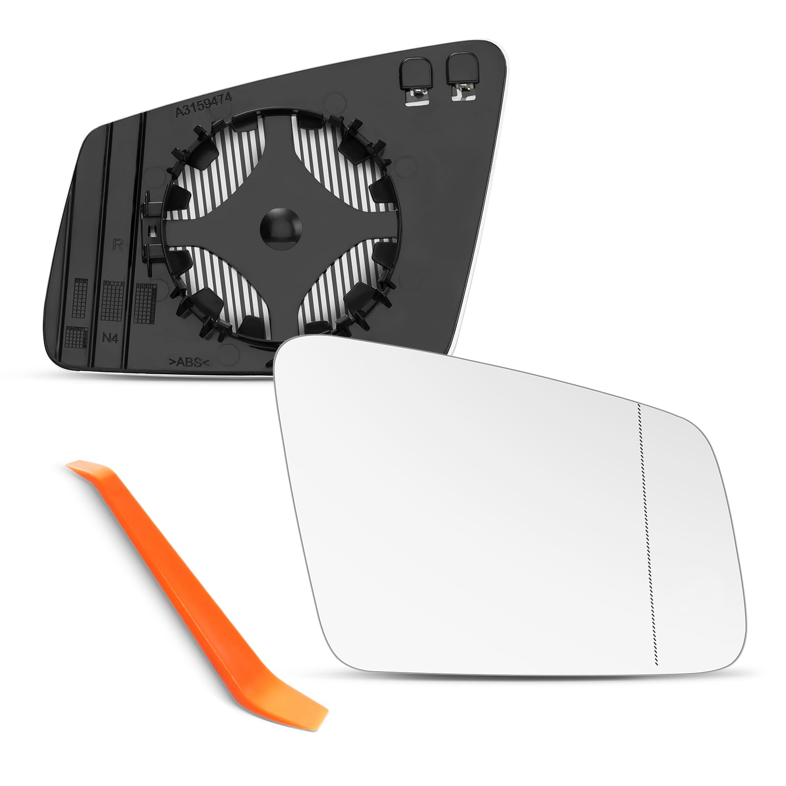 Photo 1 of ***** photo stock for reference ****Passenger Side Mirror Compatible with Mercedes Benz A220 W176, B250 W264, C300 W204, E350 W212, S550 W221, GLA250 X156, GLK350 X204, Mercedes Benz A B C E S Class GLA GLK, Right Side, Heated