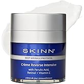 SKINN Crème Reverse with Ferulic Acid, Retinol and Vitamin C-Crème Reverse Intensive-Anti-Aging Cream with Hyaluronic Acid to Plump Skin Vitamin C Help to Improving Tone, Firmness of Skin