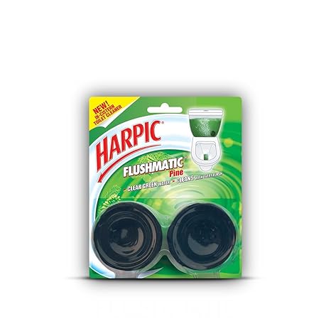 Harpic Flushmatic Twin In-Cistern Toilet Cleaner (Pine) - 100 g