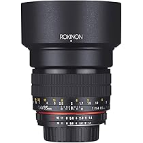 Amazon.com : Rokinon 85mm F1.4 Aspherical Lens for Canon EF