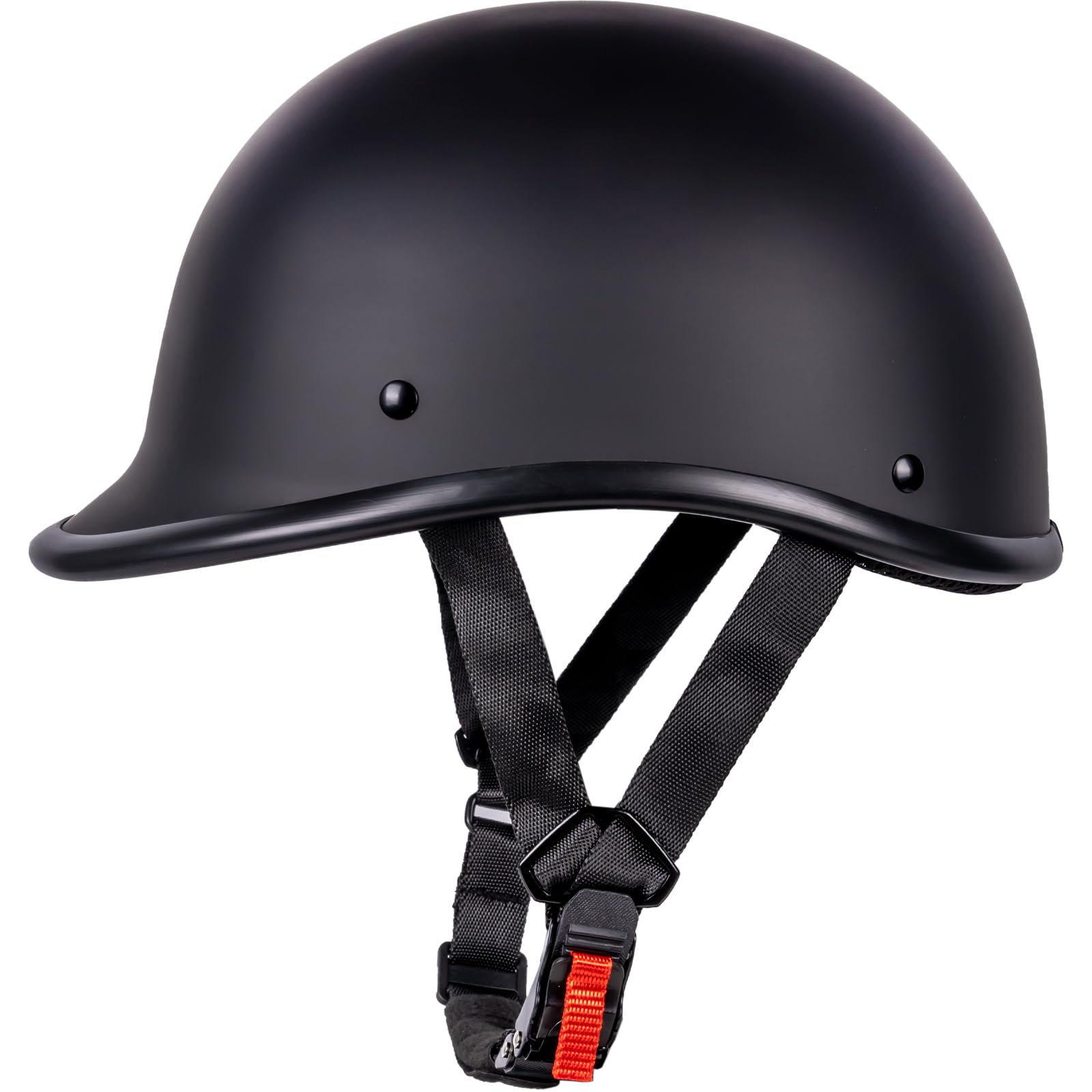 Photo 1 of Yesmotor Motorcycle Helmet Half Shell Hawk Style Helmets Compact Lightweight Open Face for Motorcycle Street Bike Cruiser Moped - DOT Approved (Matte Black,M)