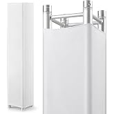 Hahafelt 2 Pcs Truss Cover Sleeve Box Truss Scrim, White, 6.56 ft x 12 in | Elastic Spandex Scrim Fabric for Seamless Integration Stage Look, Pull-over Hide Cable, DJ, Easy Install Pull over Sleeve