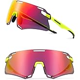 ROCKBROS Cycling Glasses for Men - UV Protection Bike Sunglasses for Sports, Running, MTB