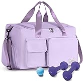 FIORETTO Women's Gym Duffle Bag with Shoes Compartment, 37L Capacity, Ideal for Travel, Gym, Sports, Duffel, Weekender