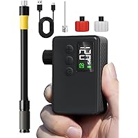 GPUTEK Mini Bike Tire Air Pump: Fast Inflate Portable Small Electric Bicycle Pump for Presta and Schrader Valves, 120 Psi Hig