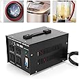 Black 3000W Step Up/Down Voltage Transformer Converter Machine w/ 2 Spare Fuse