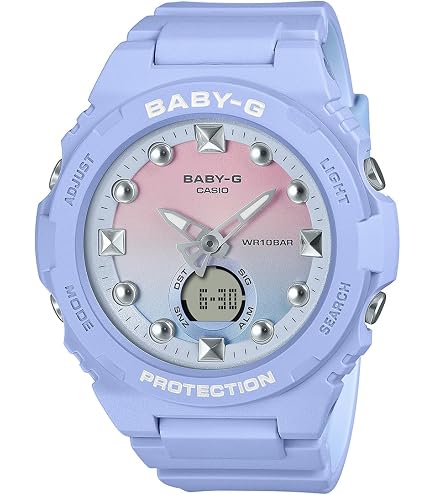 Amazon.com: Casio Baby-G Fresh Colours Pink Resin Analog-Digital