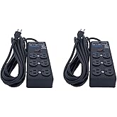 Furman SS6B 6 Plug Surge Protector (2 -Pack)