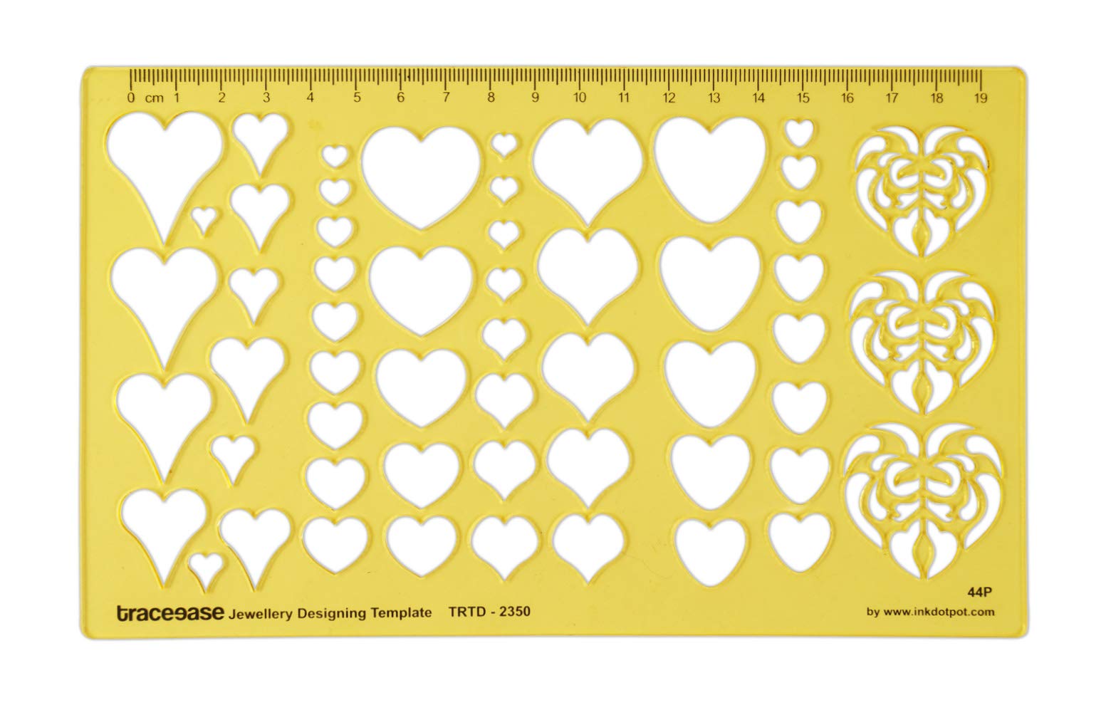 Traceease Heart Shapes Jewelery Settings Jewelry Templates Drafting Tools Jewellery Designing Stencils