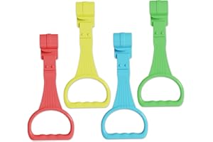 Playpen Pull up Rings, 4PCS Plastic Baby Pull up Rings, Non Slip Playpen Handles to, Easy to Install and Remove Handles for B