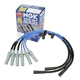 NGK Spark Plug Wire Set Compatible with Jeep Wrangler 3.8L V6 2007-2011 | Fixes misfire, rough idle and surge from cracked plug wires; complete wire set; clears P0300. OE replacement.