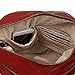 Travelon Anti-Theft Signature 3 Compartment Crossbody, Cayenne, Straight Pocket
