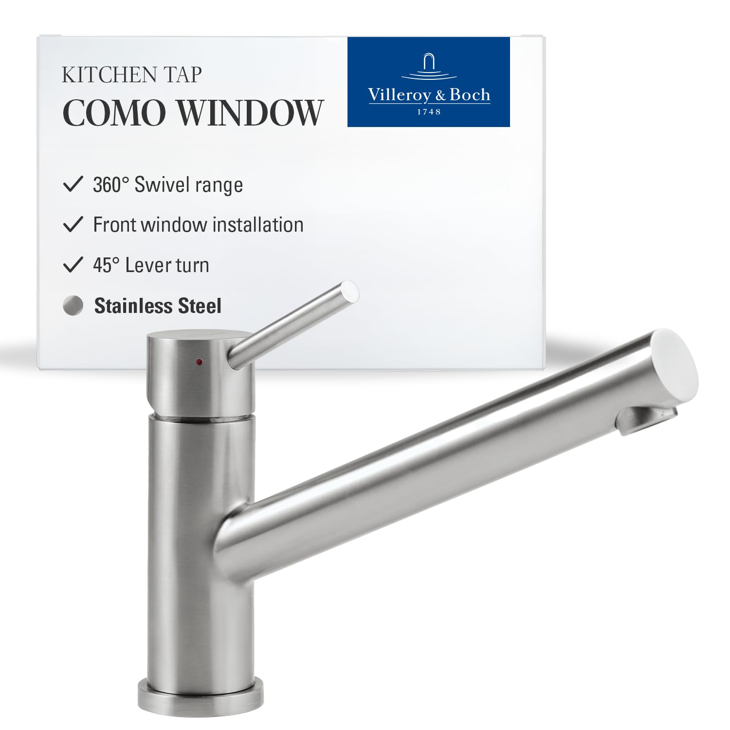 Villeroy & Boch 925700LC Como Window Kitchen Sink tap, Solid Stainless Steel, Vorfenster — image 1