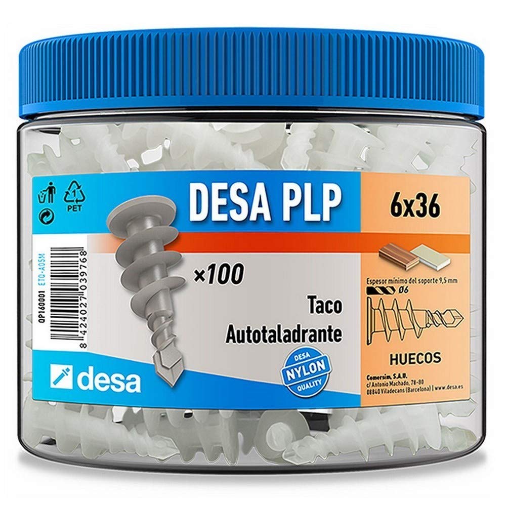Desa QP160001 - Plastic-plasterboard Plug (100u can)