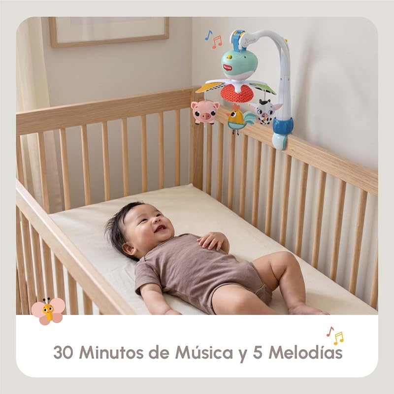 Berço de bebé musical portátil 3 em 1, para a quinta