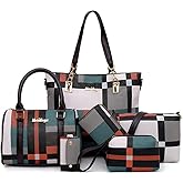 ZiMing 6-Pcs Women's Handbag Set: Shoulder, Tote, Satchel, Crossbody, Top-Handle, Boston & Messenger Bags